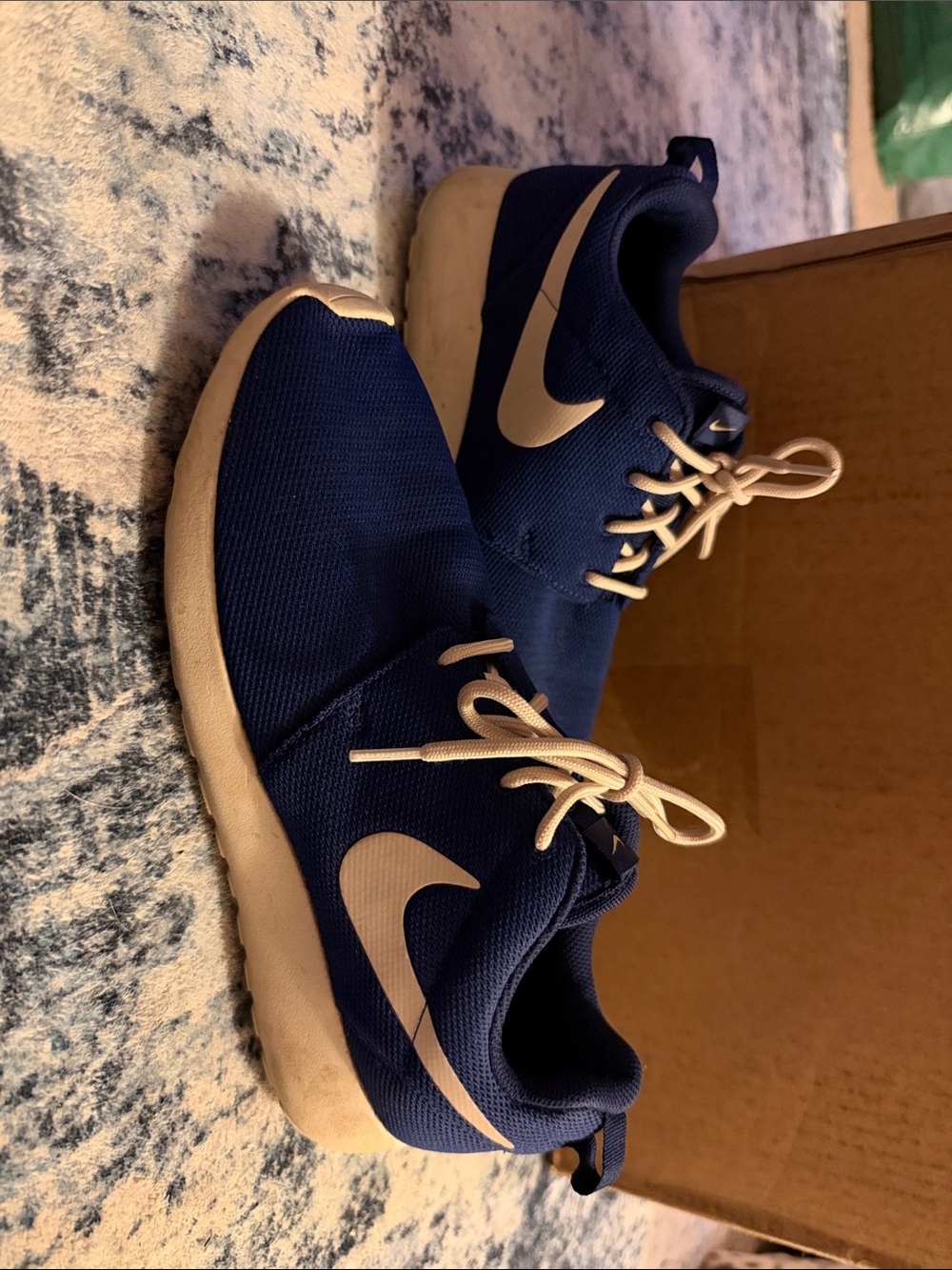 Nike Roshe Blue and Cream